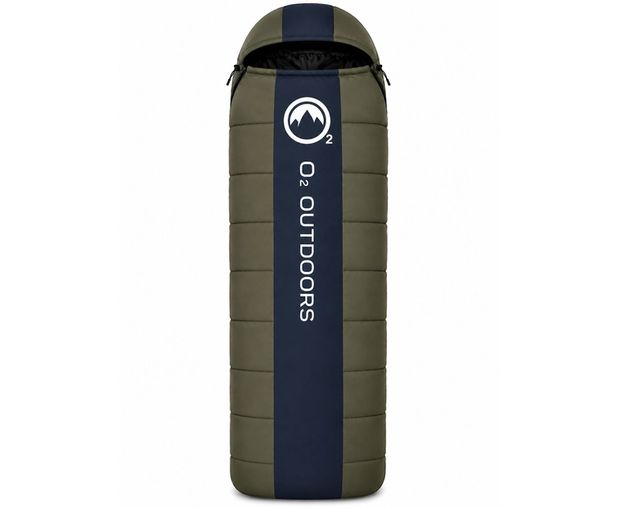 O2 Outdoors Arctic sleeping bag in navy
